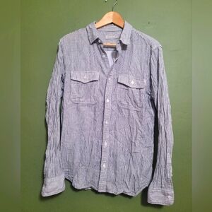 Everlane Cotton Striped Button-Down Shirt – Size M